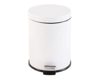 Basurero pedal 5 litros blanco Cotidiana