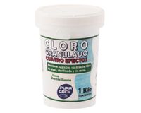 Cloro granulado piscina 1 kg 4 efectos Pura tech