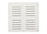 Ventilación 20x20 cm aluminio esmaltado blanco