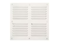 Ventilación 25x25 cm aluminio esmaltado blanco