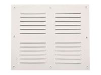 Ventilación 25x30 cm aluminio esmaltado blanco