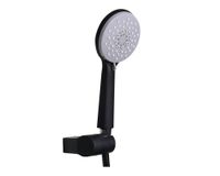 Mango ducha + accesorios negro Vessanti