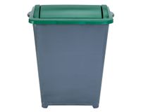 Basurero reciclaje 37 litros tapa vaivén reciclaje rojo Eco Hogar