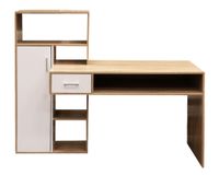 Centro trabajo 1 cajón 1 puerta natural/blanco
