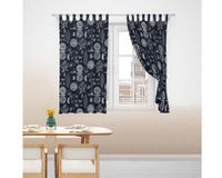 Cortina cocina 140x150 cm Print azul Cotidiana