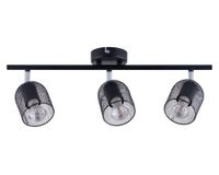 Spot GU10 3L Rejilla negro