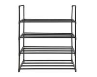 Organizador zapatos 4 niveles negro Cotidiana