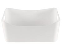 Caja organizadora con asas blanco acrílica 6.5 lt