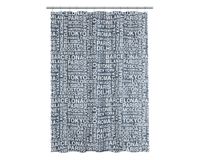 Cortina baño 180x180 cm texto + 12 ganchos Cotidiana