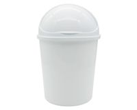 Papelero con tapa Venus blanco Reyplast