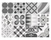 Vinilo adhesivo 15x15 cm Santa Cruz 12 unidades