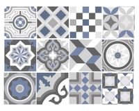 Vinilo adhesivo 15x15 cm Santa Fe 12 unidades