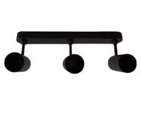 Foco 3L GU10 Arsis negro ByP