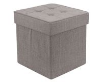 Pouf plegable Capitone gris M+Design