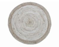 Alfombra 90 cm Líneas blancas Cotidiana