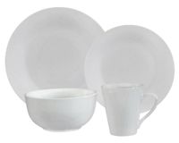 Vajilla 16 piezas blanco Cotidiana