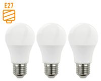 Ampolleta LED 13W E27 luz fría 3 unidades