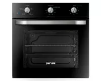 Horno eléctrico empotrado FHE 1130-M negro 52 lt