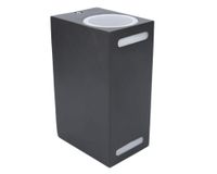 Aplique 2L GU10 Burne negro Abitare