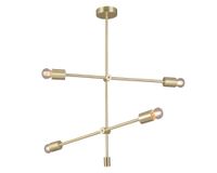 Lámpara colgar 4L E27 Asterisk gold bzlargo Abitare