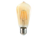 Ampolleta LED 6W E27 luz amarilla ST58 Megabright
