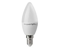 Ampolleta bright candle LED 5W E14 luz fría C37 Megabright