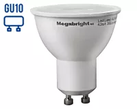Ampolleta bright LED 5,5W GU10 luz fría PAR16 Megabright PRUEBA