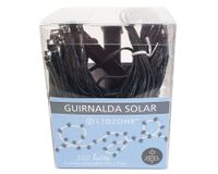 Guirnalda de luces 1.5W 100 luces luz cálida negro