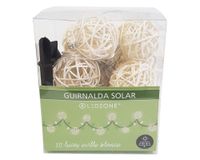 Guirnalda de luces 1.5W 10 luces luz cálida Ovillo blanco