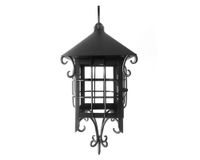 Farol 1L E27 Colonial con soporte mini negro mate Euro.