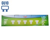Ampolleta LED 50W GU10 luz día 5 unidades Elfa