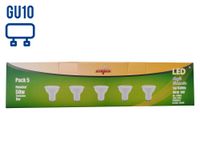 Ampolleta LED 40W GU10 luz cálida 5 unidades Elfa