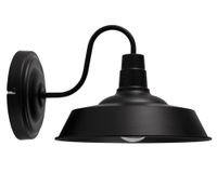 Aplique 1L E27 Gael negro mate Abitare