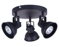 Spot 3L GU10 Aglaia negro Abitare