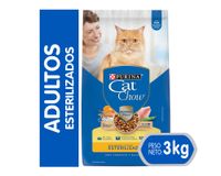 Alimento seco gatos 3 kg esterilizado Cat Chow