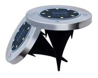 Aplique piso solar LED negro 4 unidades Pro Outdoor.