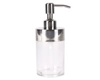 Dispensador jabón silver/transparente Cotidiana.