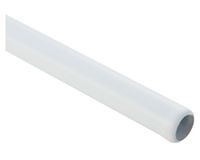 Barra cortina baño 1,80 m plástificada blanco 5F