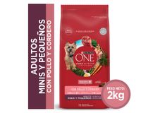 Alimento perro adulto 2 kg mini/pequeño pollo y cordero Purina One.