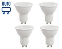 Ampolleta LED 7W GU10 luz cálida 4 unidades Elfa.