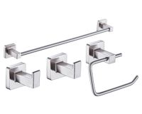 Set accesorios baño Arezzo nickel 4 piezas