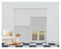 Cortina roller blackout doble 120x250 cm Sunscreen blanco Cotidiana