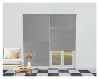 Cortina roller blackout doble 150x250 cm Sunscreen gris Cotidiana