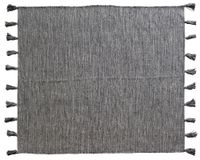 Alfombra 120x180 cm borlas gris Cotidiana