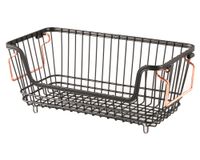 Canasto organizador negro Cotidiana