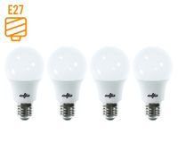 Pack 4 ampolletas Led 11W E27 luz cálida A60