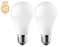 Pack 2 ampolletas Led 14W E27 luz cálida A70