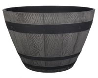 Macetero Barril gris Outzen