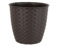 Macetero 18 cm ratán marrón Reyplast
