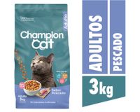 Alimento seco gatos 3 kg pescado Champion Cat.
